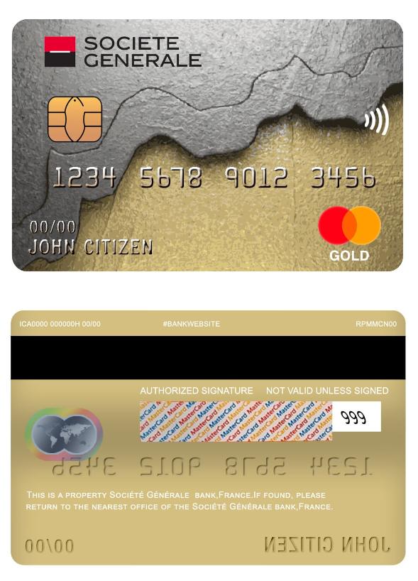 France Societe Generale bank mastercard